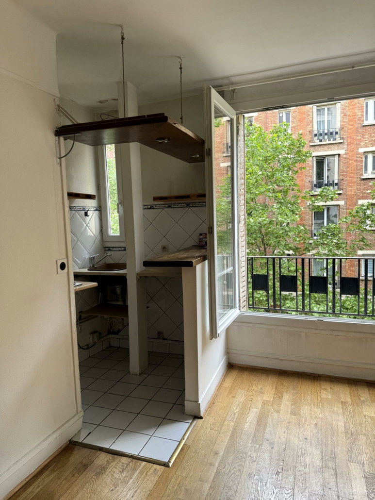 Studio à vendre Paris 20°- 20,46m2- Porte des Lilas